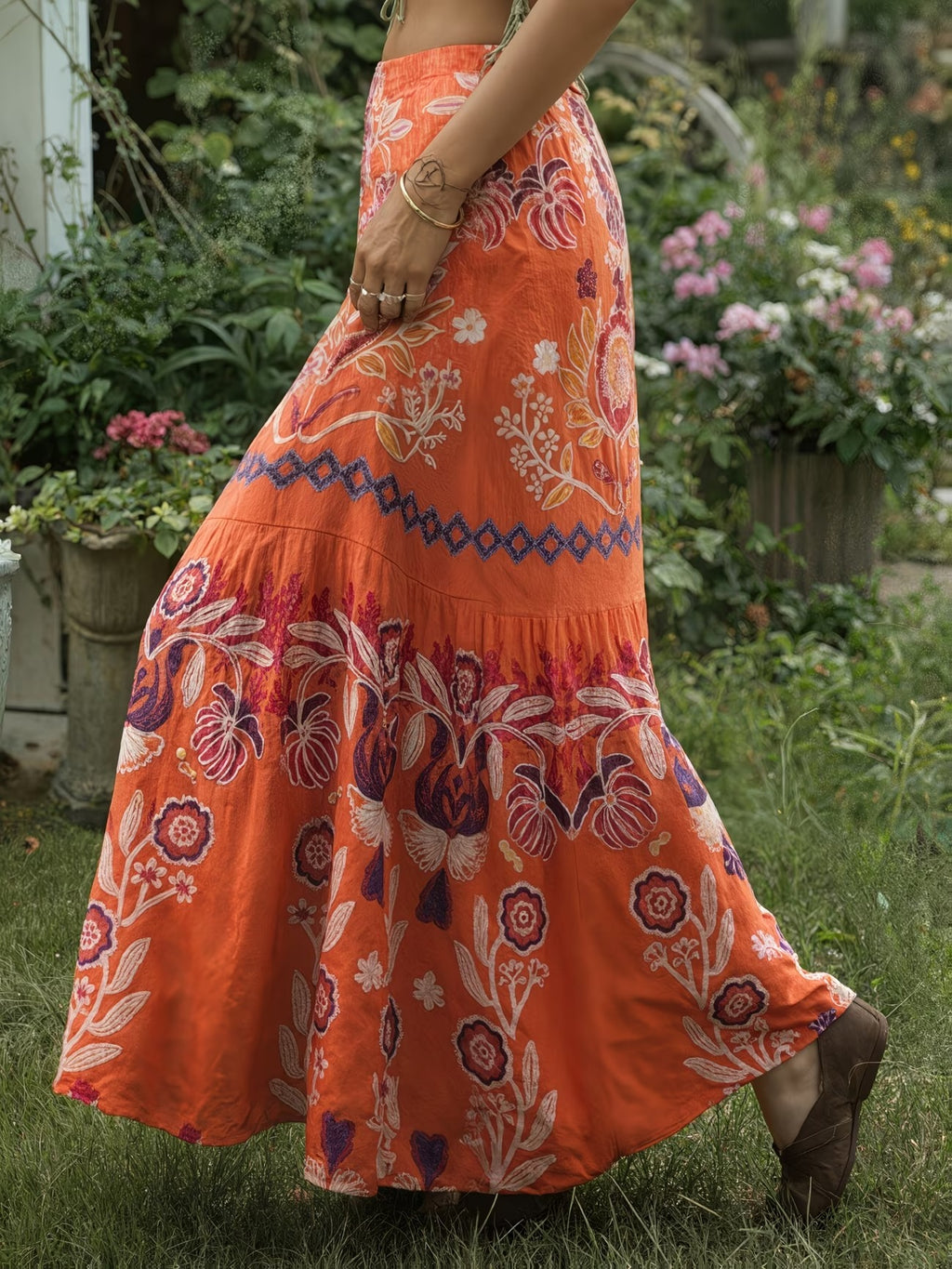 Women's Long Skirt-WS015