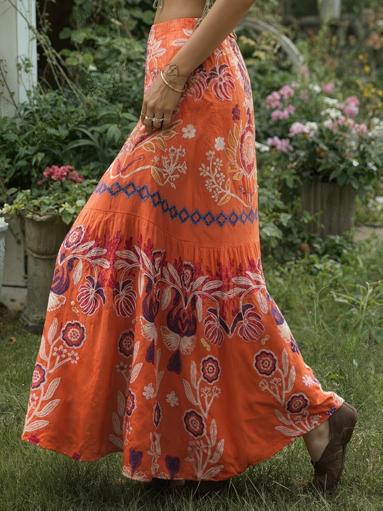 Women's Long Skirt-WS015