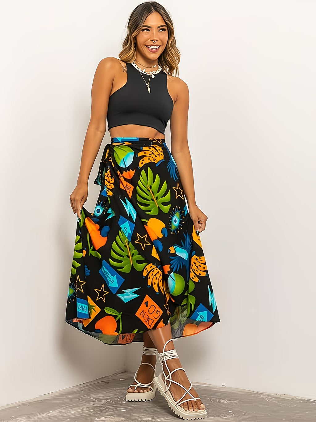 Women's Long Skirt-WS010