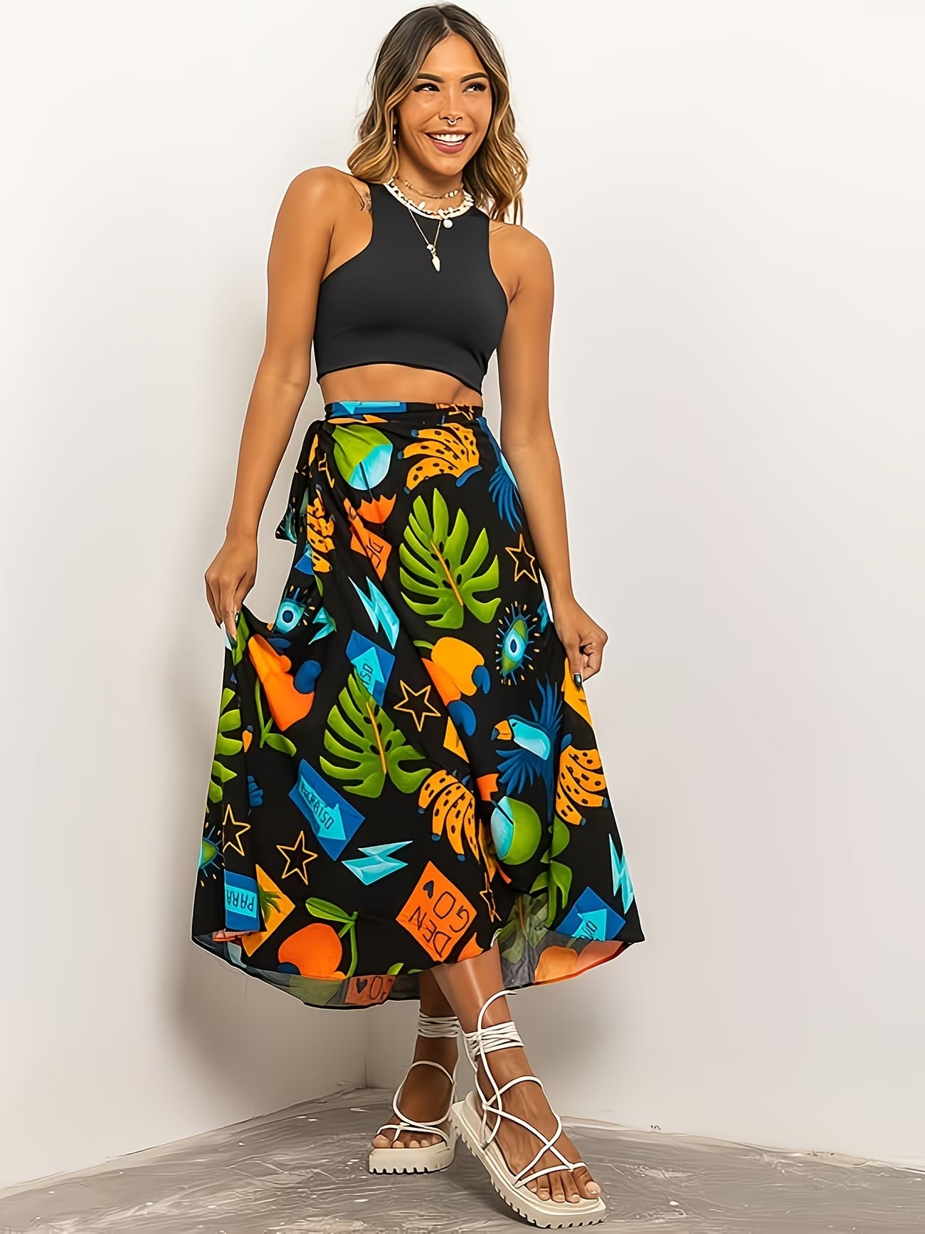 Women's Long Skirt-WS010