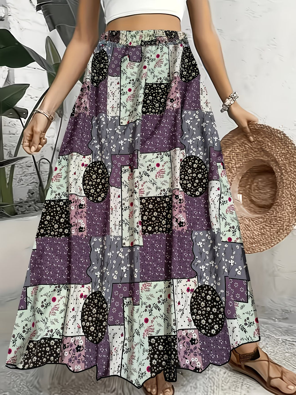 Women's Long Skirt-WS004