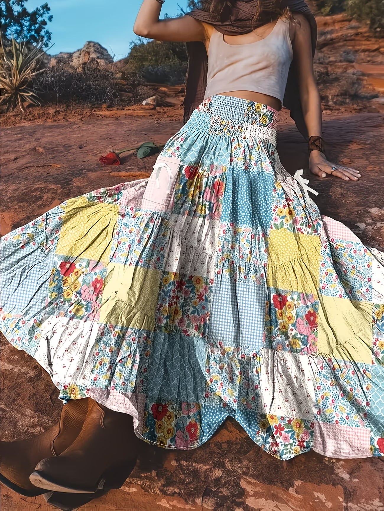 Women's Long Skirt-WS030