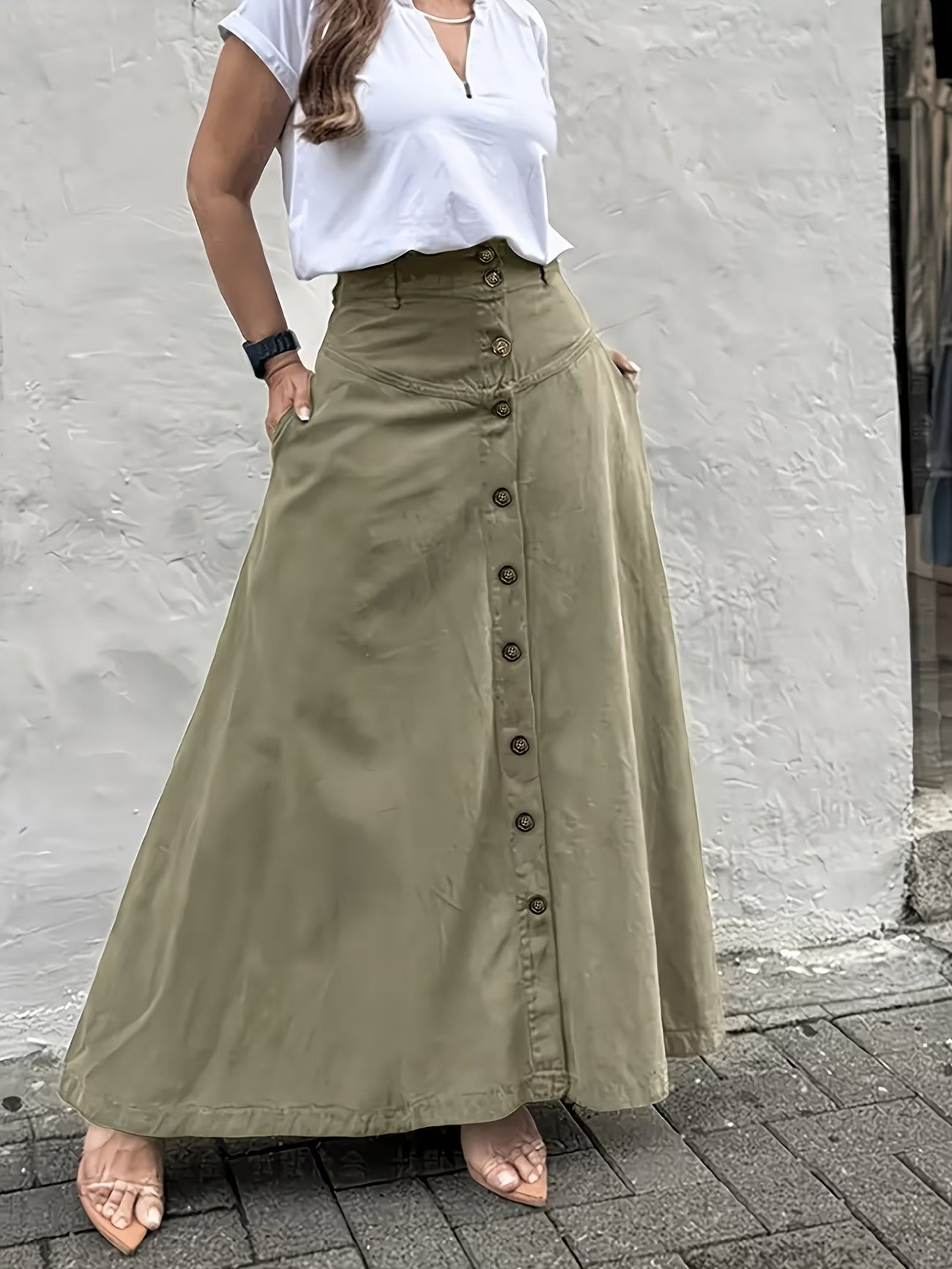 Women's Long Skirt-WS044