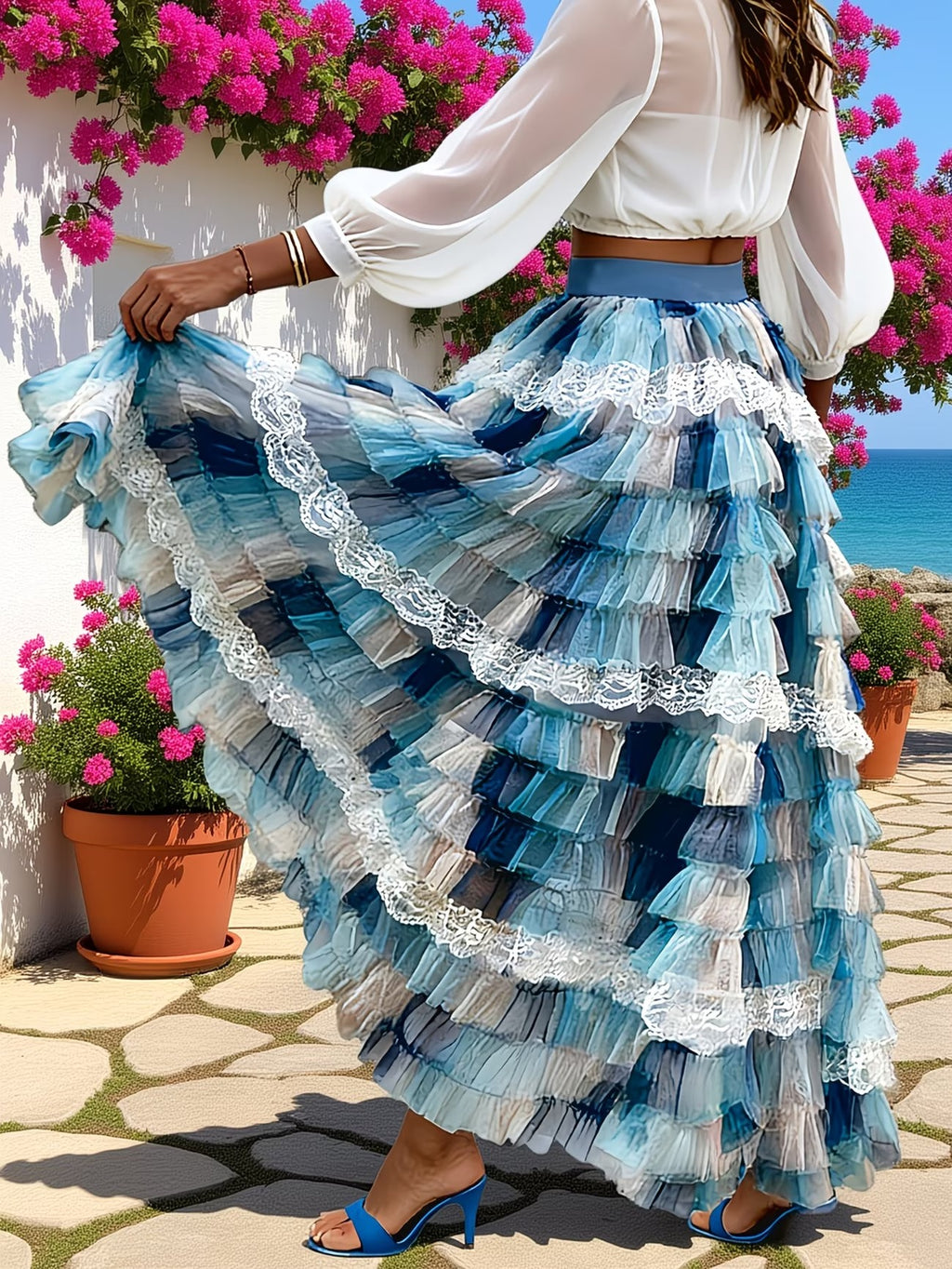 Women's Long Skirt-WS024