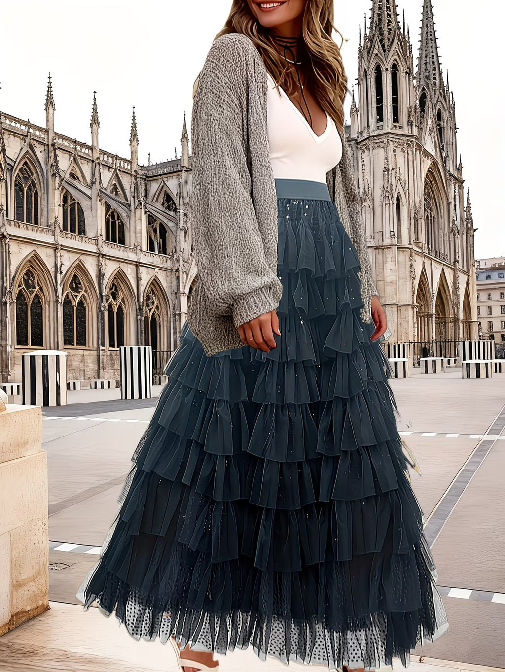 Women's Long Skirt-WS020