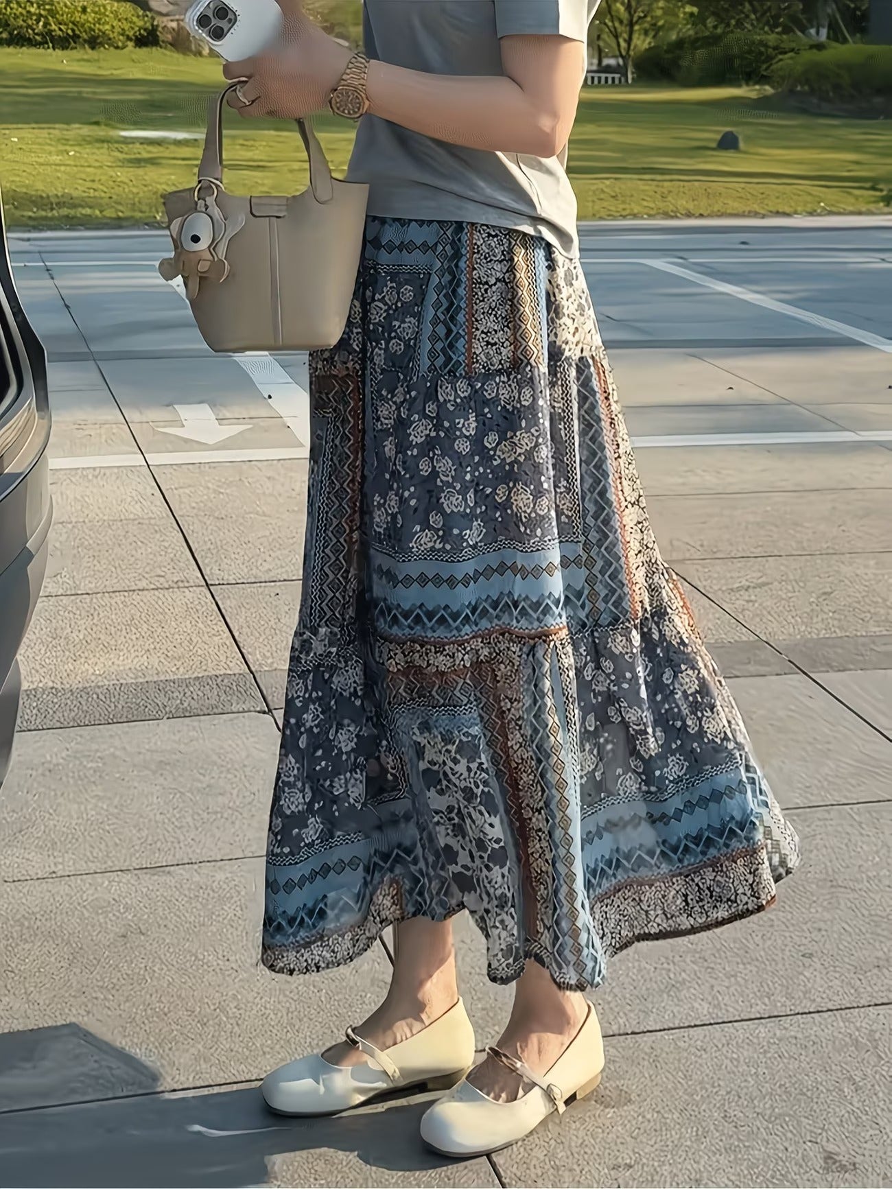 Women's Long Skirt-WS023