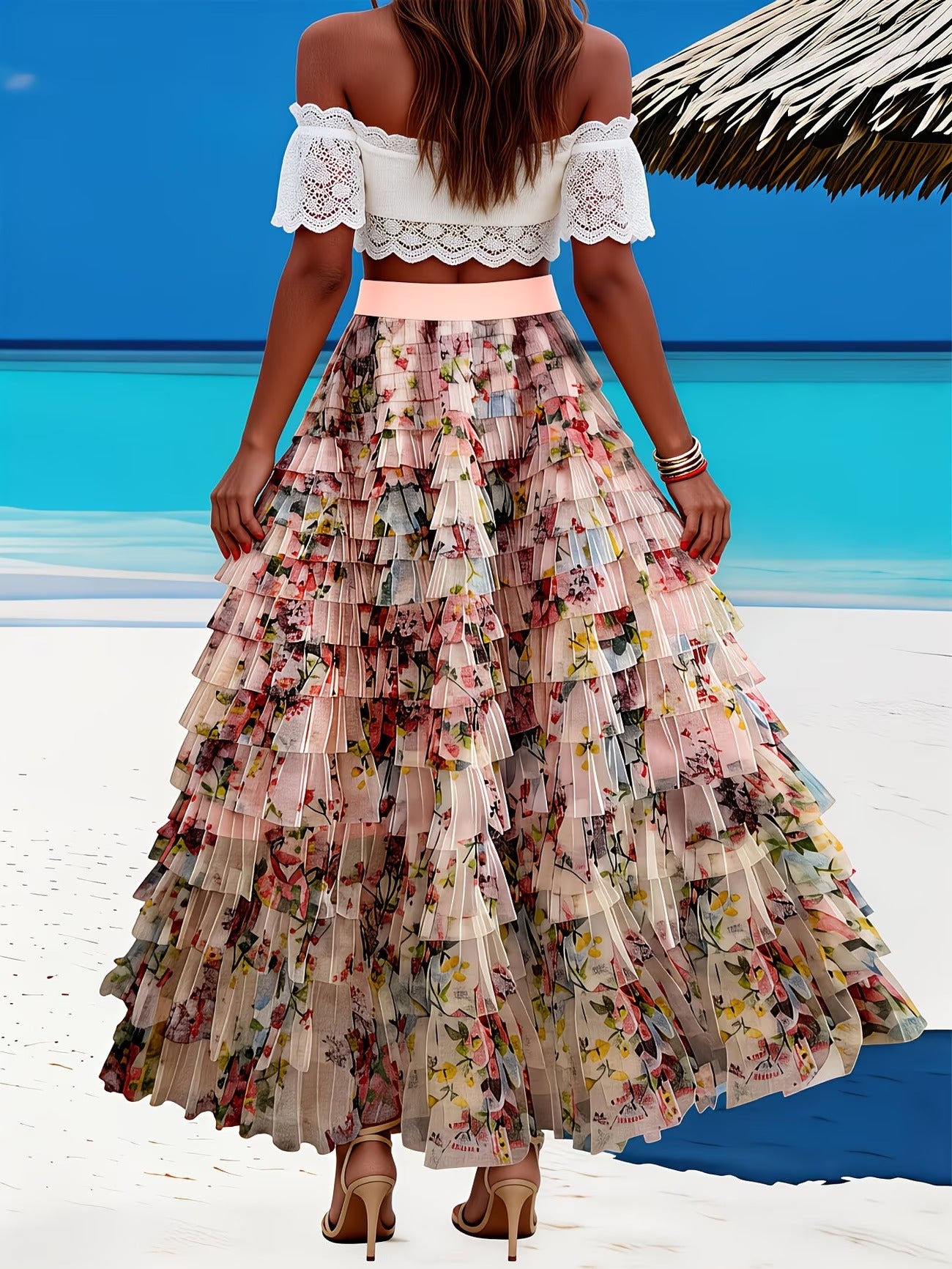 Women's Long Skirt-WS048