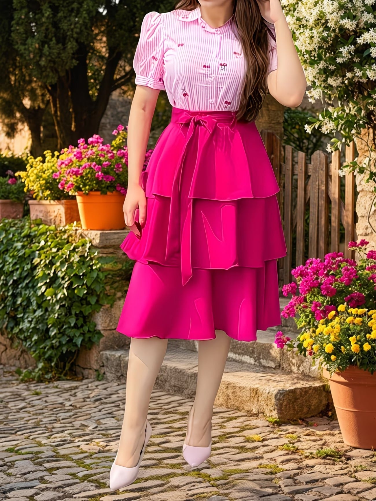 Women's Long Skirt-WS013