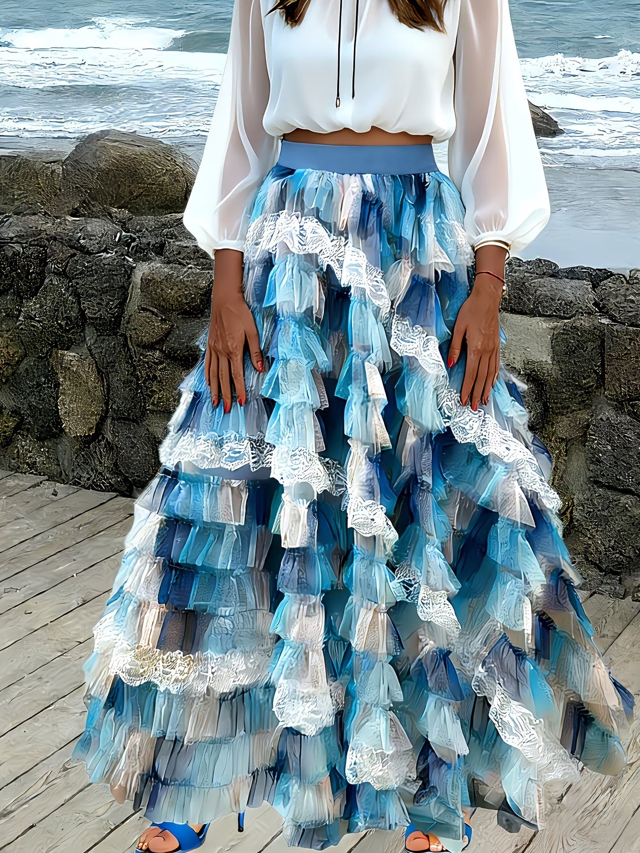 Women's Long Skirt-WS024