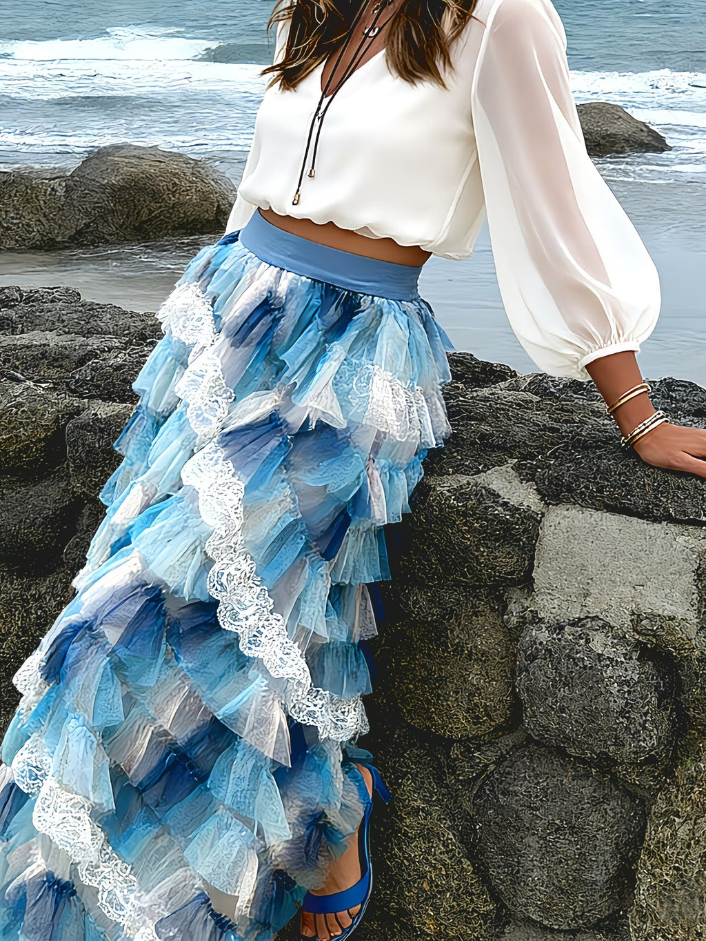 Women's Long Skirt-WS024