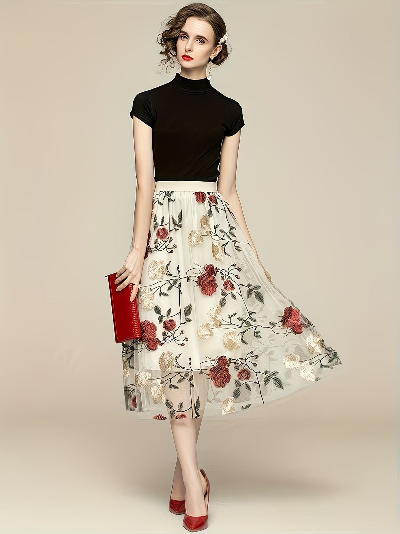 Women's Long Skirt-WS042