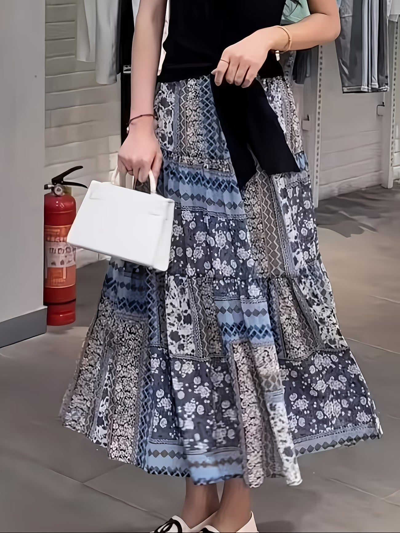 Women's Long Skirt-WS023