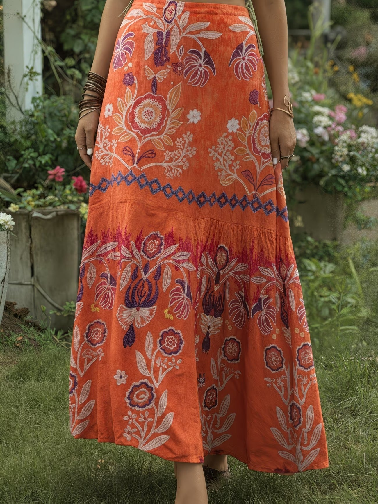 Women's Long Skirt-WS015