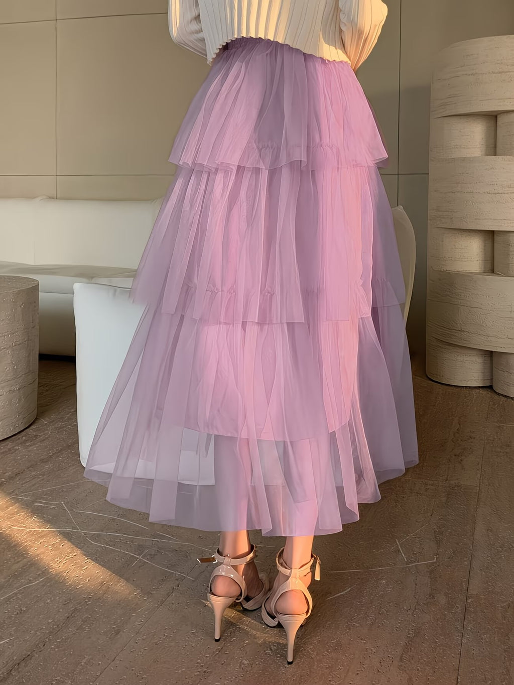 Women's Long Skirt-WS022