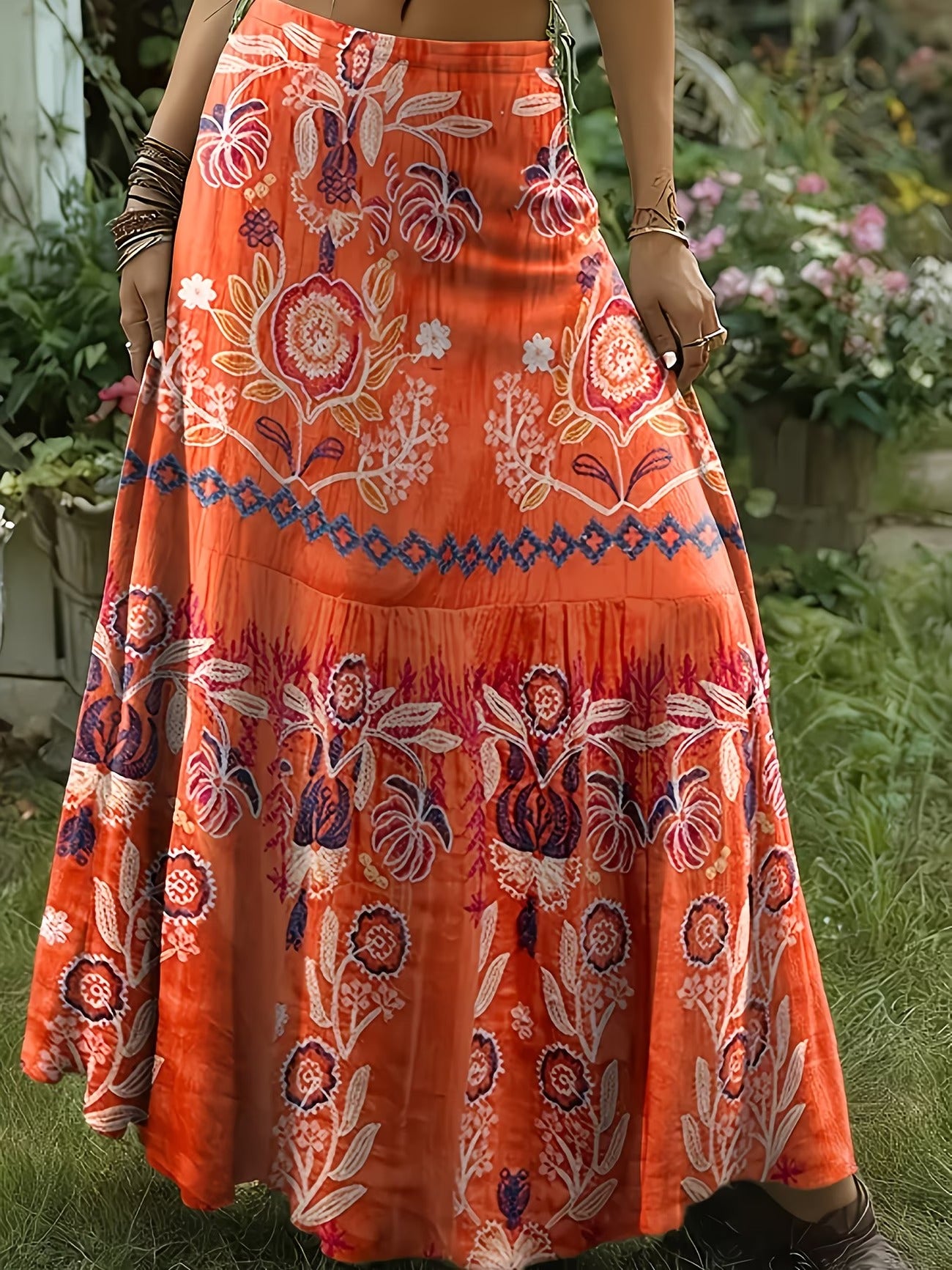 Women's Long Skirt-WS015