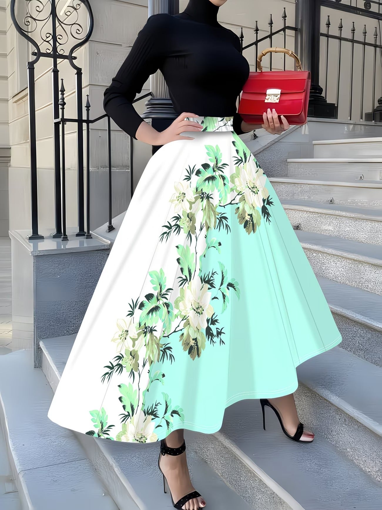 Women's Long Skirt-WS043