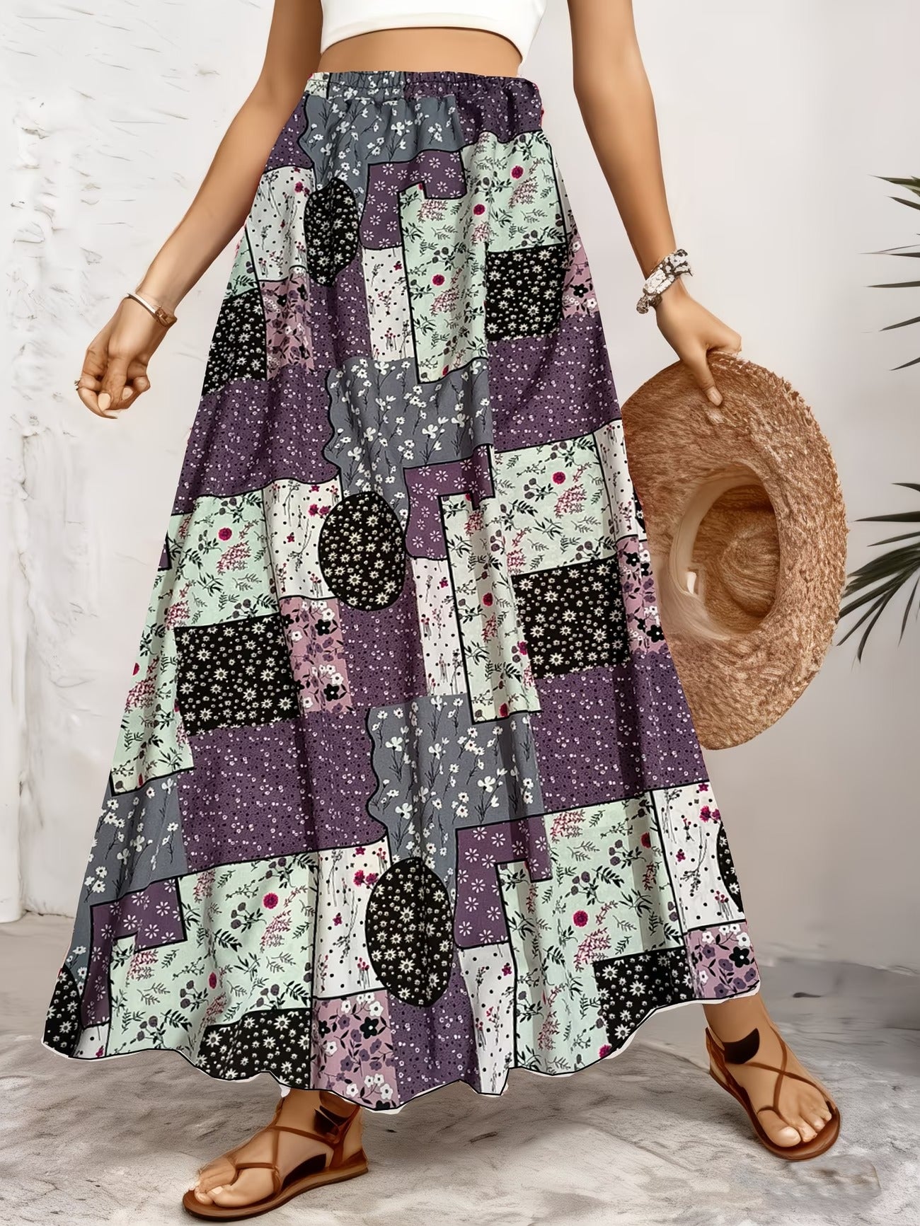 Women's Long Skirt-WS004